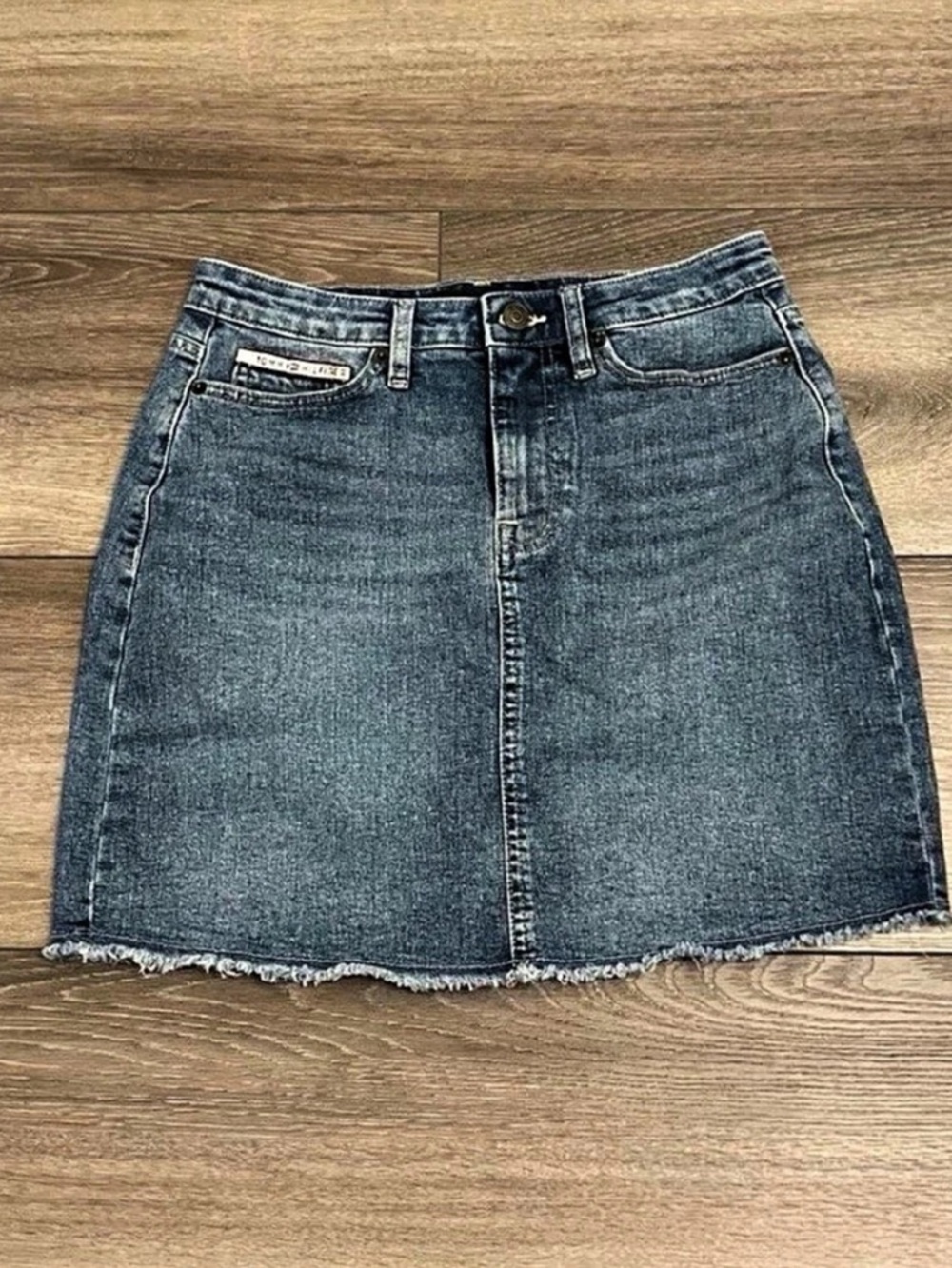 Vintage Tommy Hilfiger Denim Mini Skirt Size 2